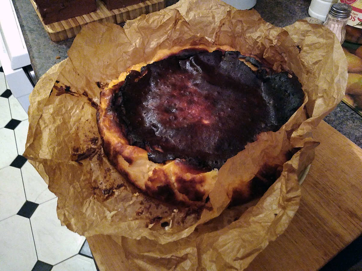 Basque burnt chessecake